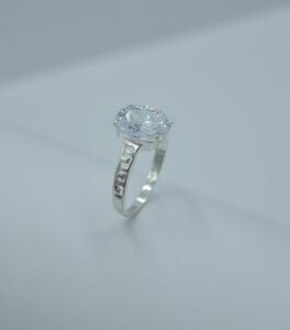 Anillos anillo solitario brazo calado