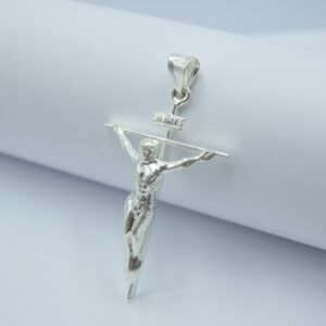 cruz delgada con cristo 5.5cm