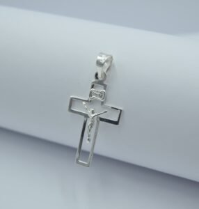 cruz calada con cristo 3.5cm