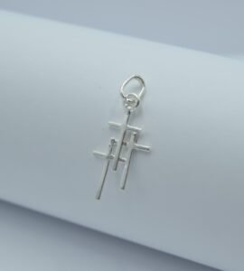 dije tres cruces lisas 3.3cm