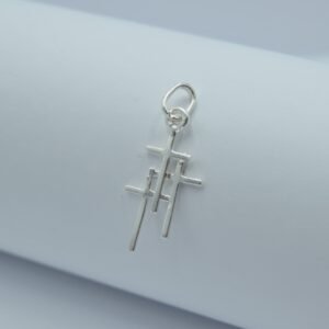 dije tres cruces lisas 3.3cm