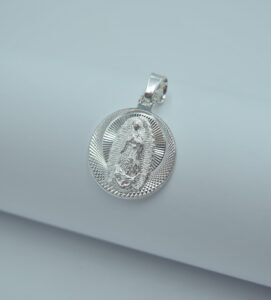 medalla virgen de guadalupe redonda 3.0cm