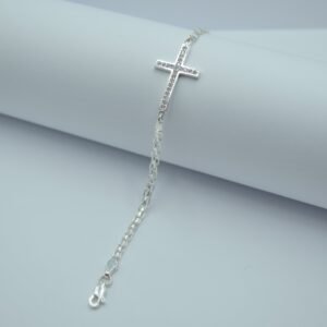 pulso bismarck con cruz de circonias biseladas