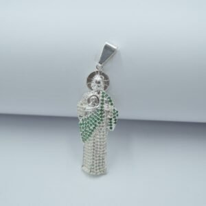 dije san judas con circonia 4.7cm