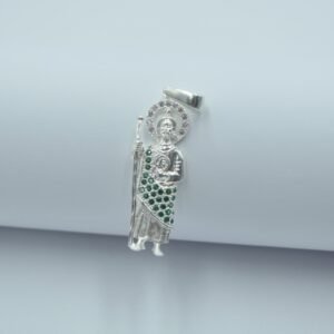 dije san judas con circonia en manto 4.0cm