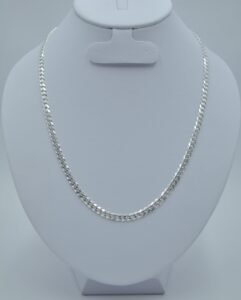 Collares cadena barbado 4mm 25cm