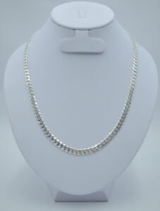 Collares cadena barbado 5mm 27cm