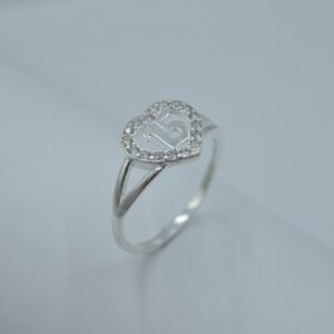 anillo corazón conmemorativo de 15 años