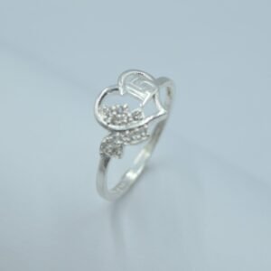 anillo corazón liso conmemorativo de 15 años