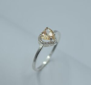 Anillos anillo con circonia corazón