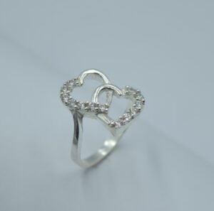 Anillos anillo corazones cruzados