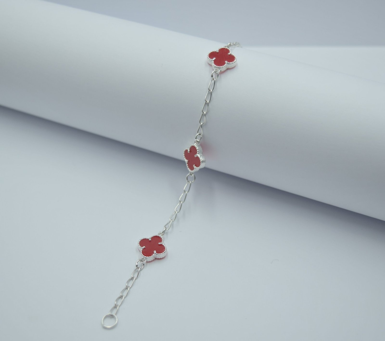 pulsera van cleef roja