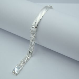 esclava tejido chino con corazones placa diamantada18cm