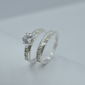 anillo alianza solitario con churumbela