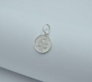 medalla san benito redonda 1.3cm