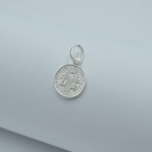 medalla san benito redonda 1.3cm