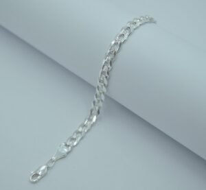 Pulseras pulso barbado diamantado 6mm 21cm