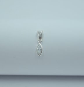Dije circonia marquiz biselada 1.0cm
