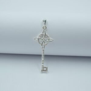 dije llave nudo de bruja con circonia 5.0cm