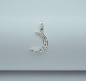 dije luna con circonias 2.0cm