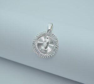 medalla virgen de guadalupe redonda con grecas 2.6cm