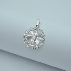 medalla virgen de guadalupe redonda con grecas 2.6cm
