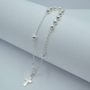 misterio cruz con rostro de cristo bola lisa 3.5mm